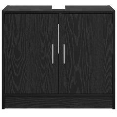 vidaXL Bathroom Cabinet Black Oak 63 x 29 x 55 cm Engineered wood 6