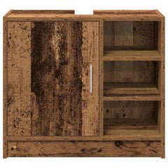 vidaXL Bathroom Cabinet Old Wood 63 x 29 x 55 cm Engineered wood 6