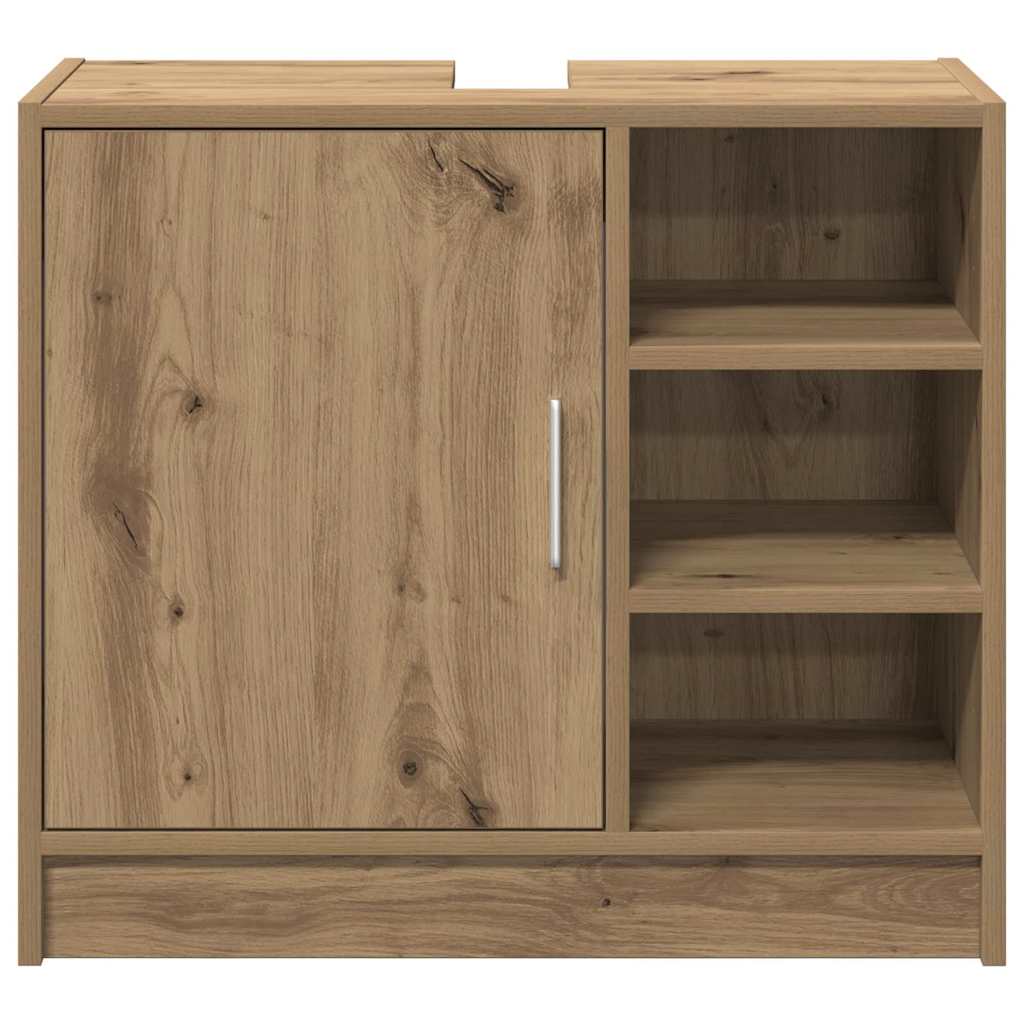 vidaXL Bathroom Cabinet Artisan Oak 63 x 29 x 55 cm Engineered wood 6
