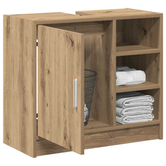 vidaXL Bathroom Cabinet Artisan Oak 63 x 29 x 55 cm Engineered wood 3