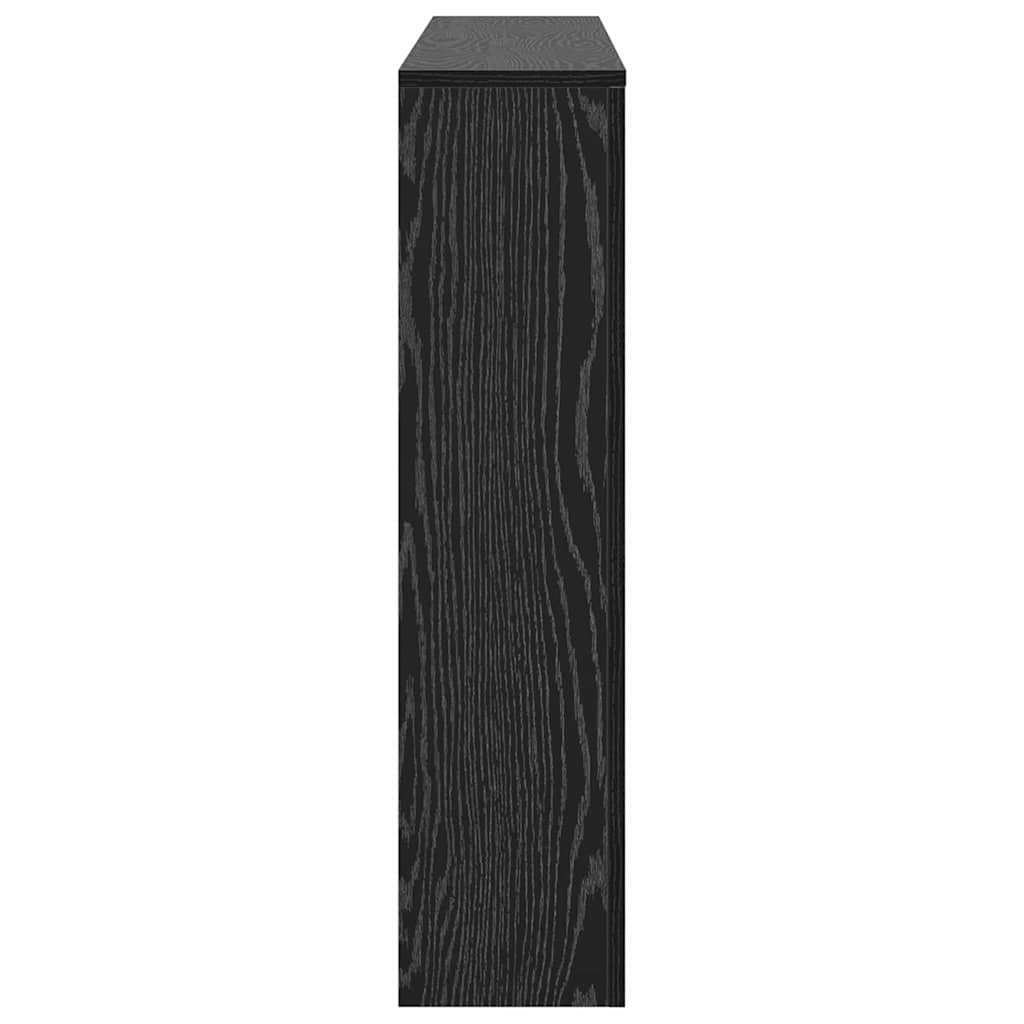 vidaXL Radiator Cover Black Oak 149 x 20 x 82 cm Engineered Wood 5