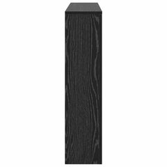 vidaXL Radiator Cover Black Oak 149 x 20 x 82 cm Engineered Wood 5