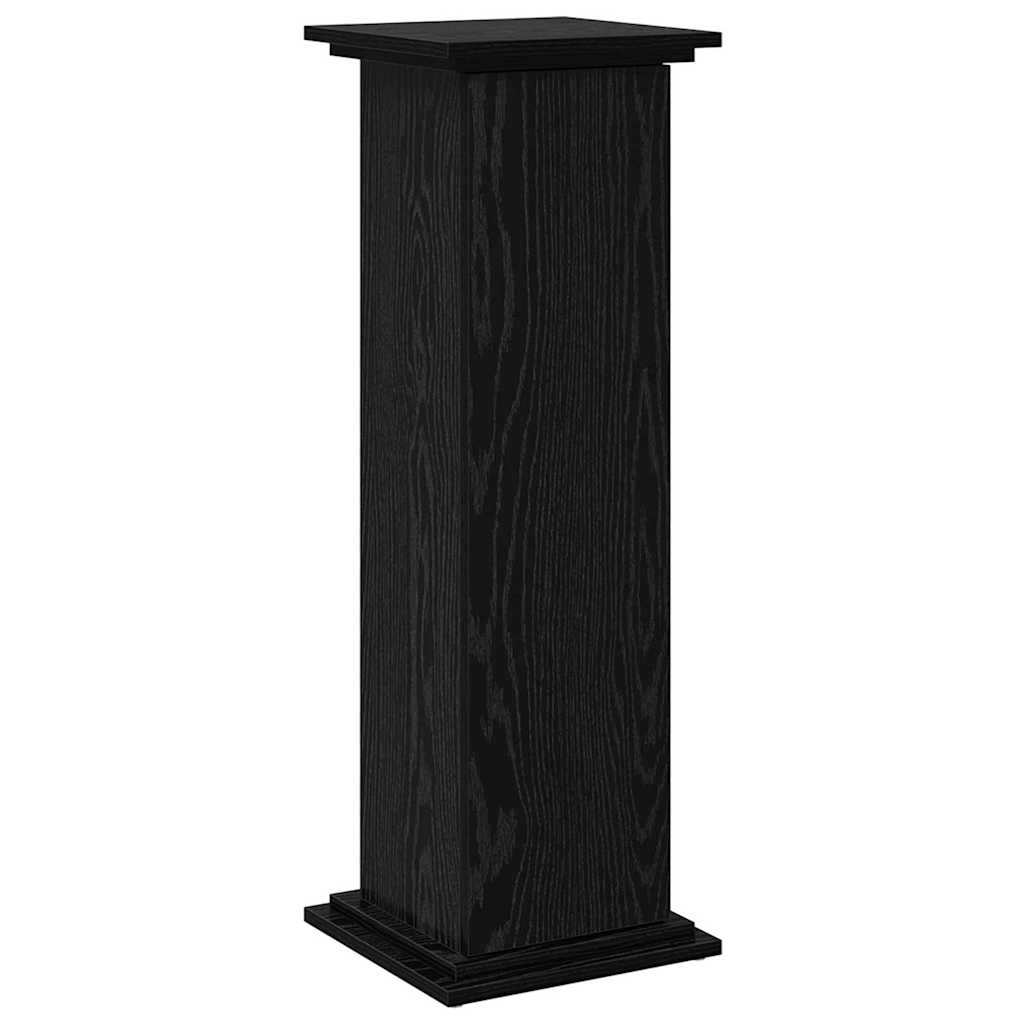 vidaXL Display Stand Black Oak 31 x 30 x 90 cm Engineered wood 2