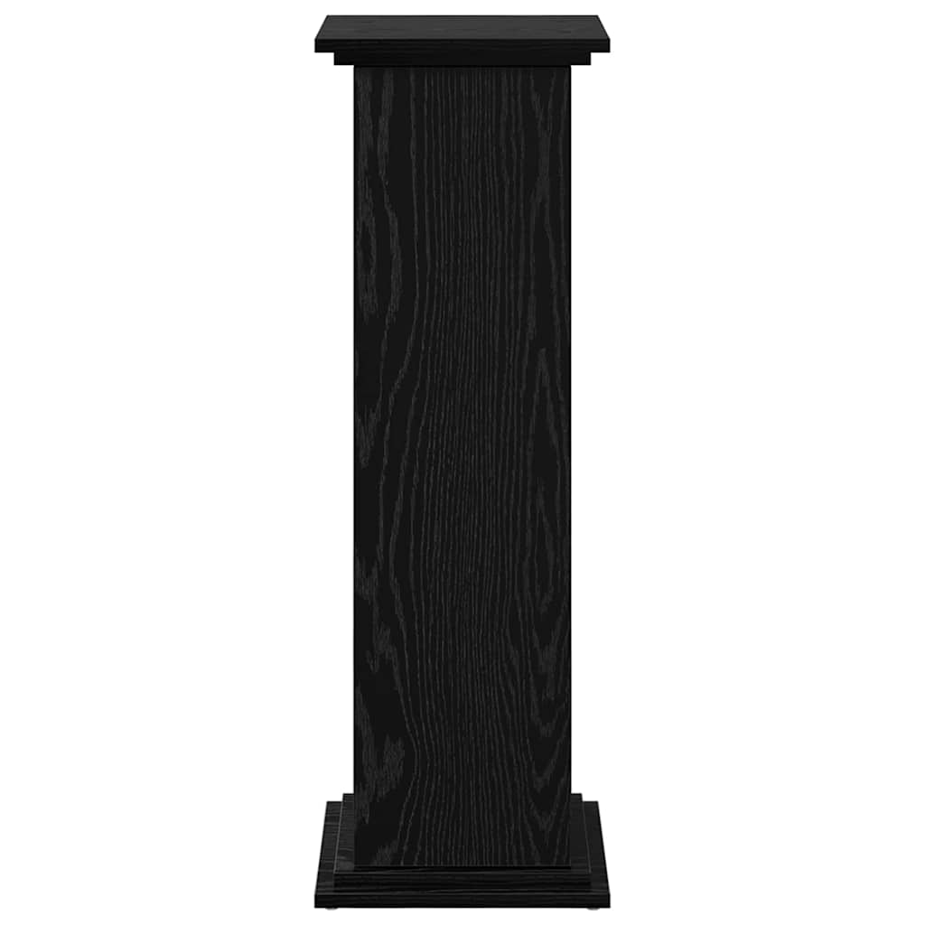 vidaXL Display Stand Black Oak 31 x 30 x 90 cm Engineered wood 5