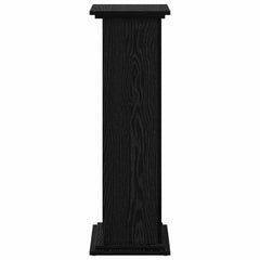 vidaXL Display Stand Black Oak 31 x 30 x 90 cm Engineered wood 6