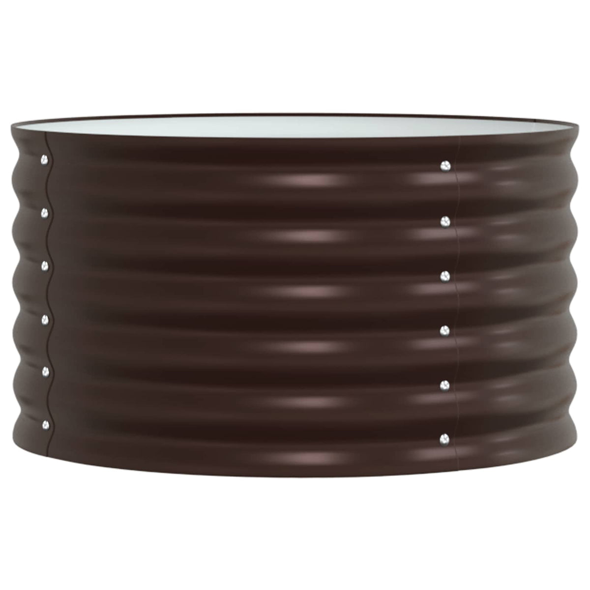 Raised Bed 80 x 80 x 44 cm Steel Brown