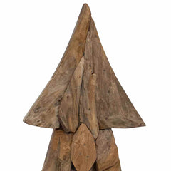 vidaXL Christmas Tree with Stand Brown 90 cm Solid teak wood 6