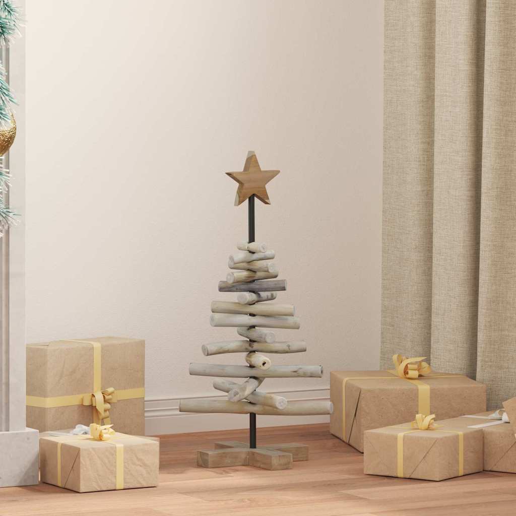 vidaXL Christmas Tree Brown 60 cm Solid teak wood 1