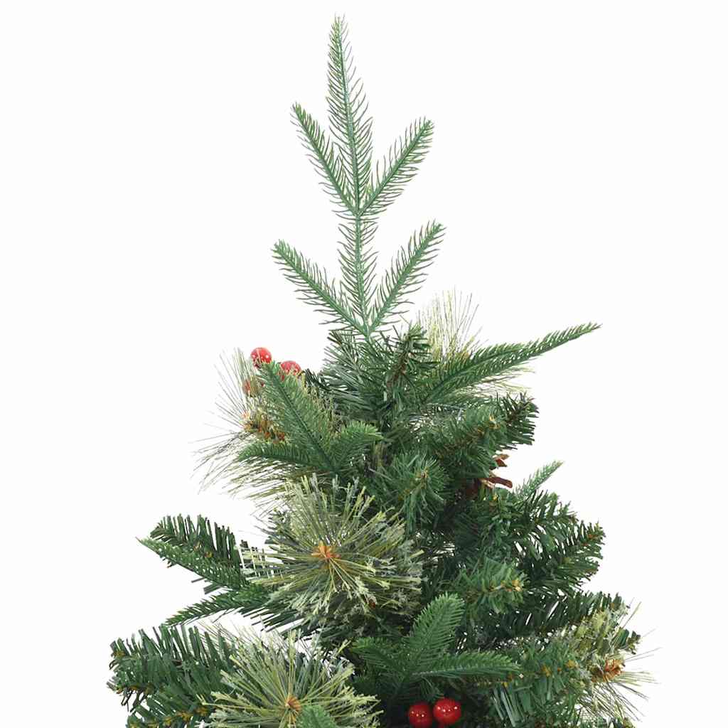vidaXL Artificial Hinged Christmas Tree Green 150 cm PVC, PE and Steel 4
