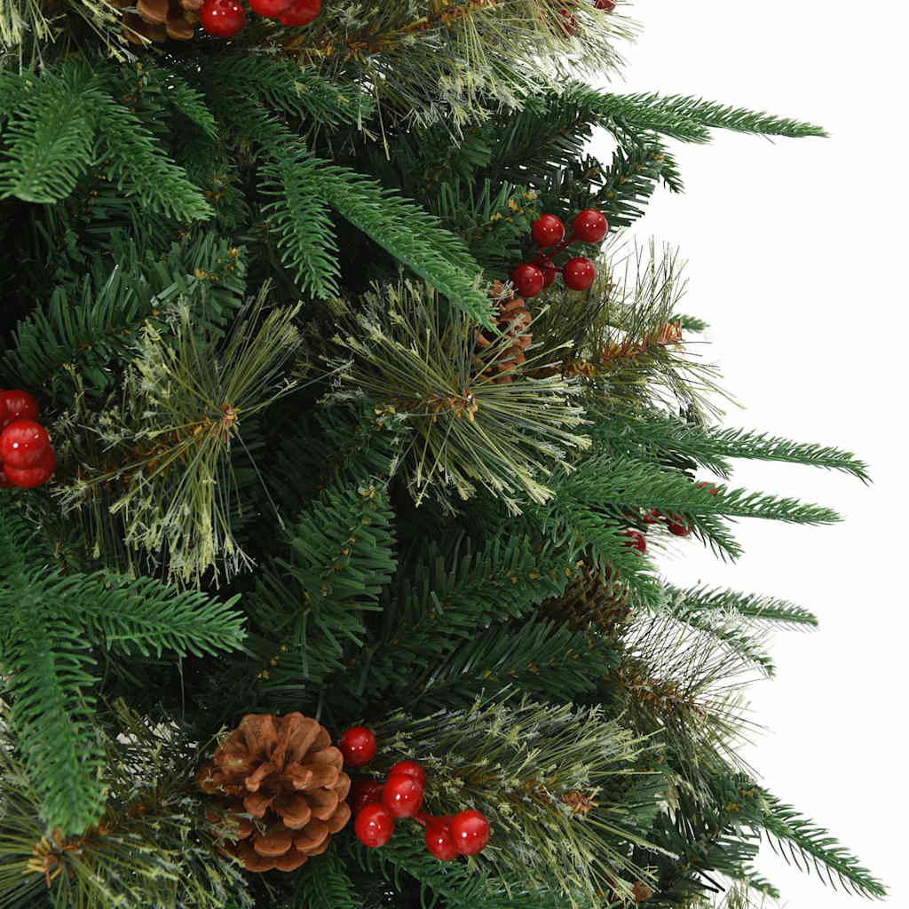 vidaXL Artificial Hinged Christmas Tree Green 150 cm PVC, PE and Steel 5