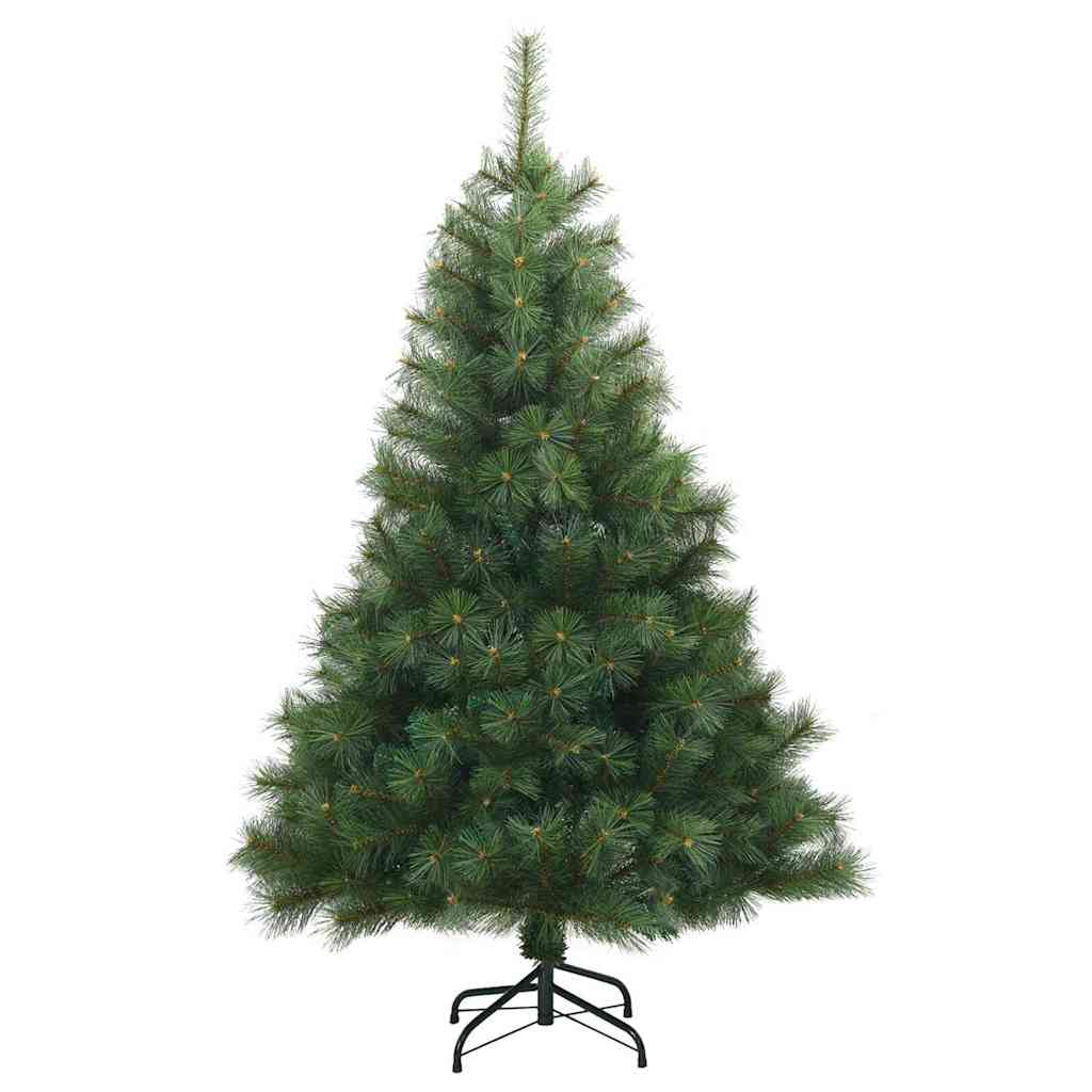 vidaXL Artificial Hinged Christmas Tree Green 120 cm PVC, steel 3