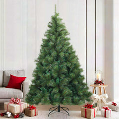 vidaXL Artificial Hinged Christmas Tree PVC