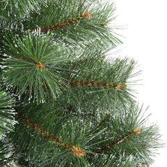 vidaXL Artificial Hinged Christmas Tree Snow Flocked Green 150 cm 5