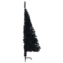 vidaXL Artificial Pre-lit Christmas Tree Black 150 cm PVC 6