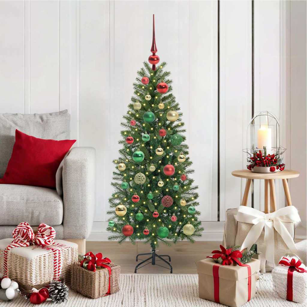 vidaXL Artificial Christmas Tree Green PE and PVC 120 cm