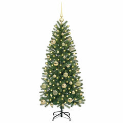 vidaXL Artificial Christmas Tree Green 150 cm PE and PVC 3
