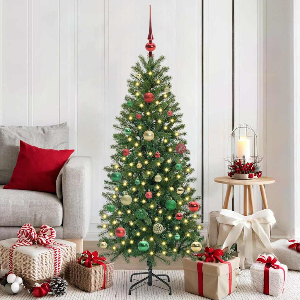 vidaXL Artificial Christmas Tree Green 150 cm PE and PVC 1