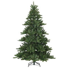 Artificial Hinged Christmas Tree PVC and Steel Green 210 cm with LEDs