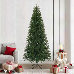 vidaXL Artificial Christmas Tree PVC, PE and steel Green
