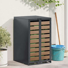Wheelie Bin Storage with Gas Lift-up Lid for 240L Bin HDPE door without planter