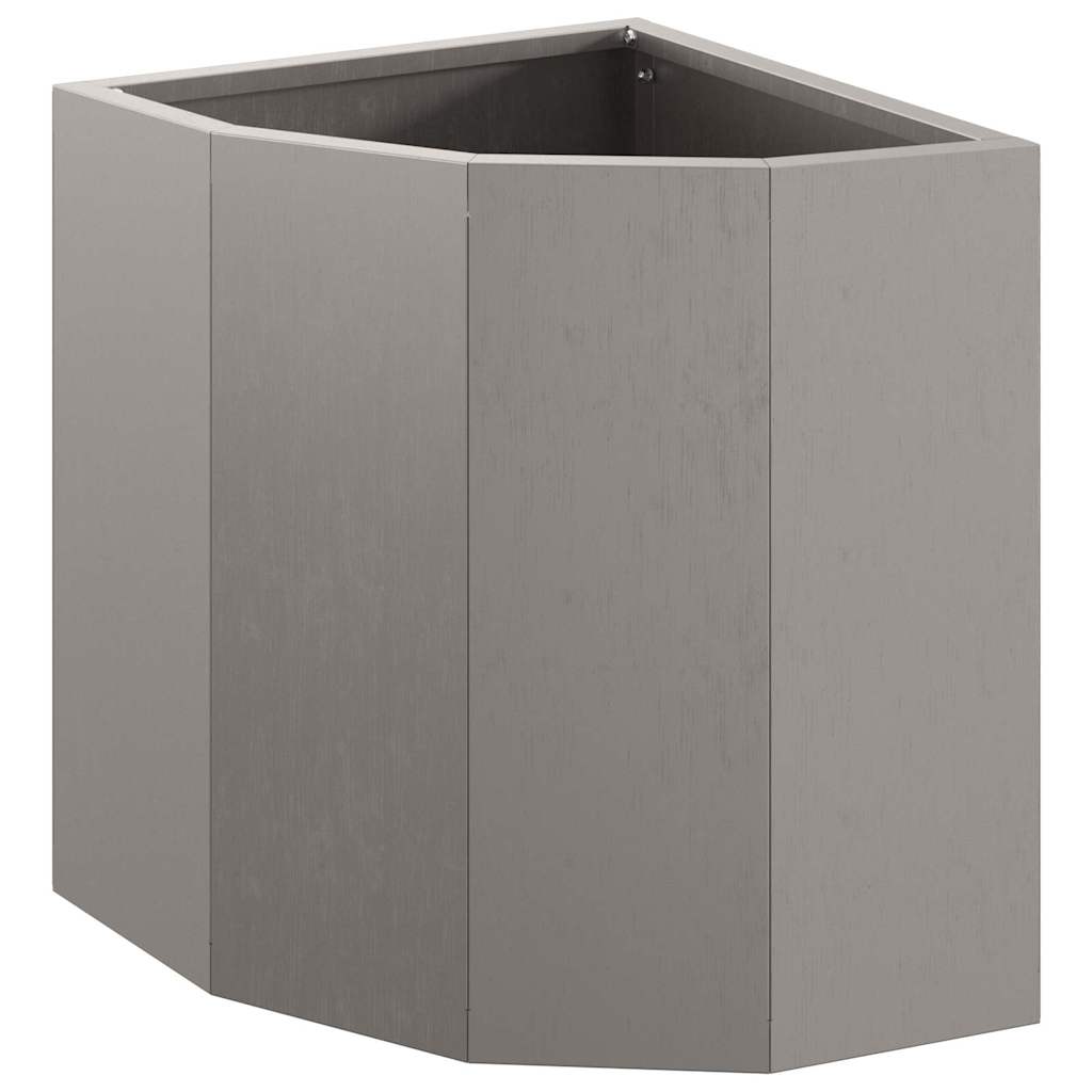 vidaXL Corner Planter Rusty 30 x 30 x 35 cm Weathering steel 5