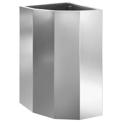 vidaXL Corner Planter Silver 30 x 30 x 50 cm Galvanised steel 2