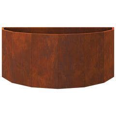 vidaXL Planter Rusty 90 x 45 x 35 cm Weathering Steel 6