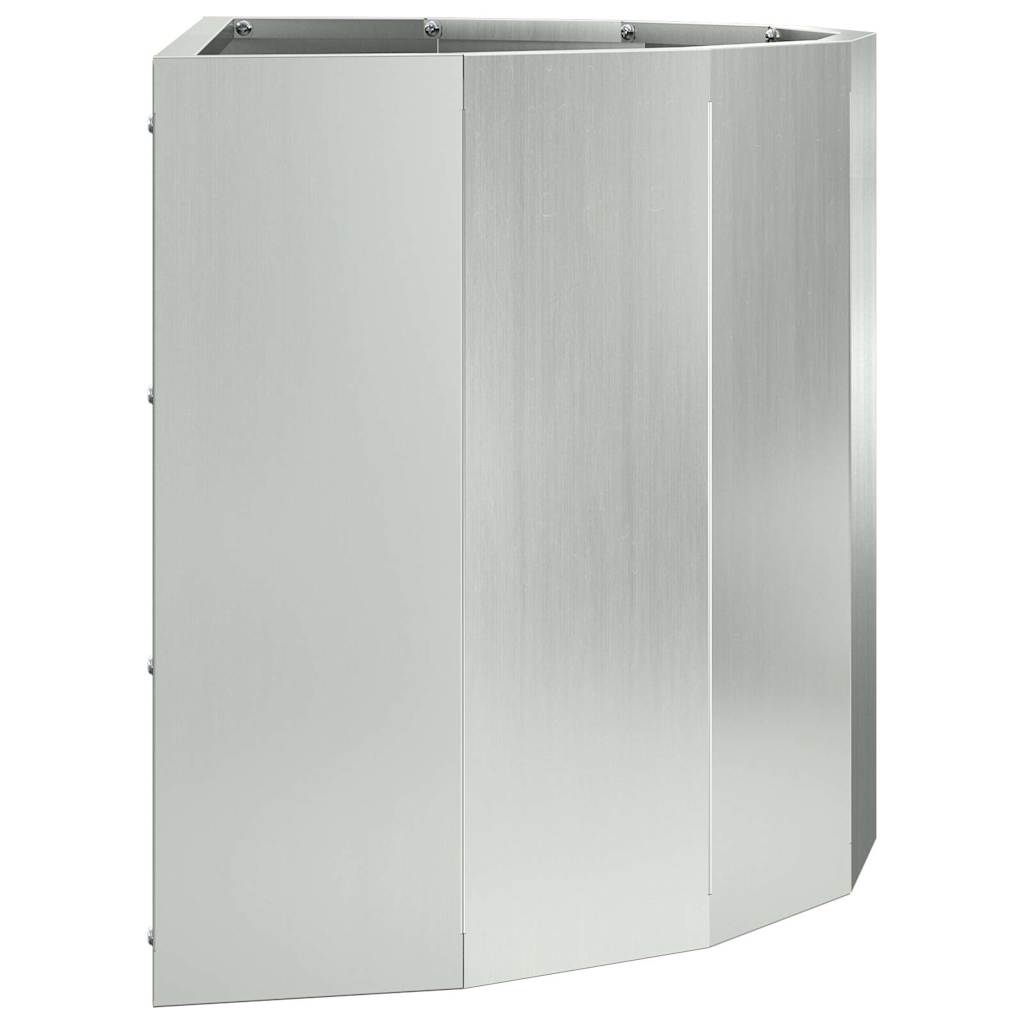 vidaXL Planter Silver 60 x 30 x 35 cm Galvanised Steel 6