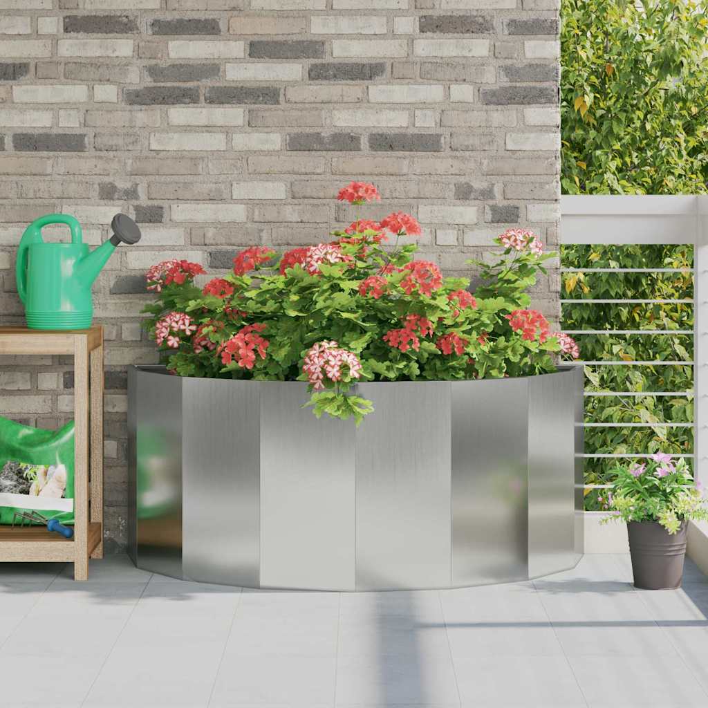 Planter 120 x 60 x 50 cm Steel Galvanised steel