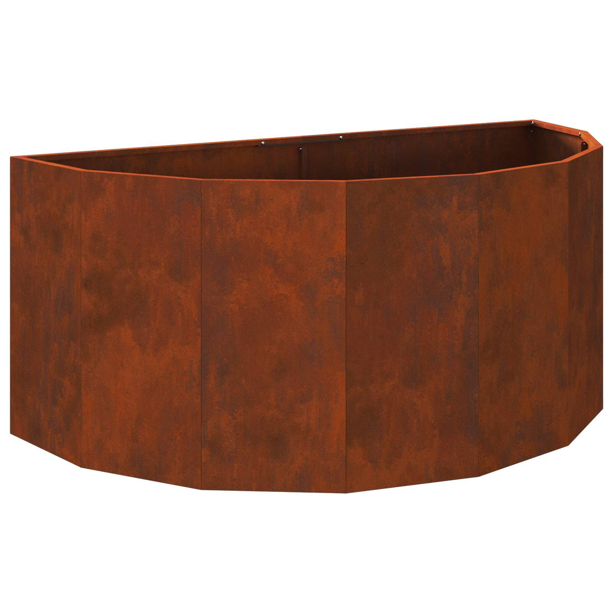 Planter 120 x 60 x 50 cm Steel Weathering steel