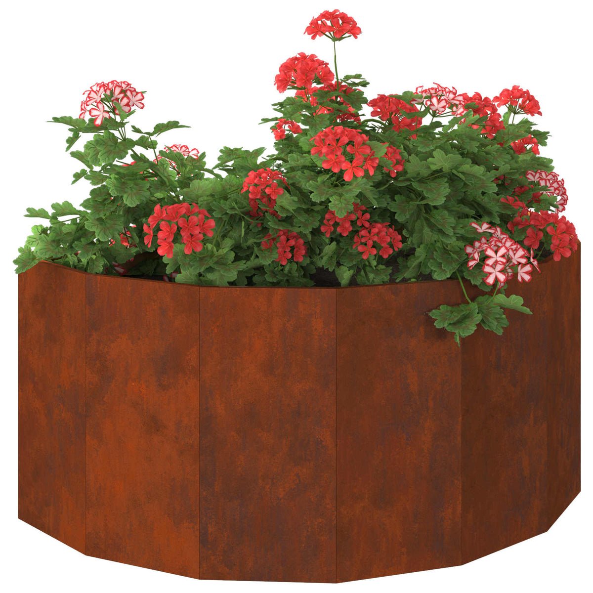 Planter 120 x 60 x 50 cm Steel Weathering steel