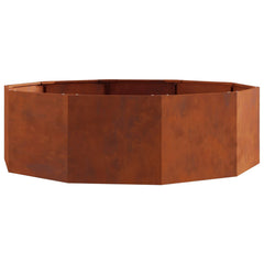 Planter 120 x 120 x 35 cm Steel Weathering steel