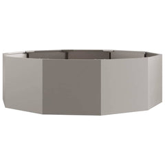 Planter 120 x 120 x 35 cm Steel Weathering steel