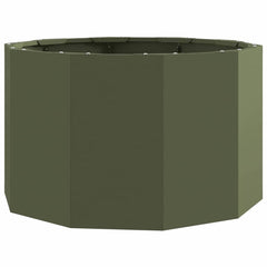 vidaXL Planter Olive Green 60 x 60 x 35 cm Steel 2