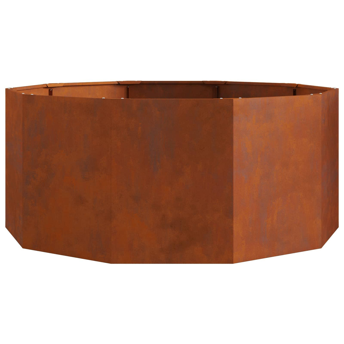 Planter 120 x 120 x 50 cm Steel Weathering steel