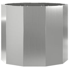 vidaXL Planter Silver 60 x 60 x 50 cm Galvanised Steel 5