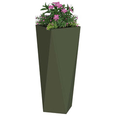 vidaXL Planter Olive Green 30 x 30 x 75 cm Steel 3
