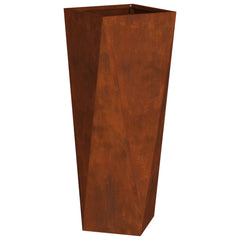 vidaXL Planter Rusty 30 x 30 x 75 cm Weathering Steel 2