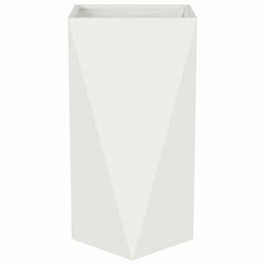 vidaXL Planter White 40 x 40 x 75 cm Steel 5