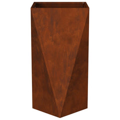 vidaXL Planter Rusty 40 x 40 x 75 cm Weathering Steel 6