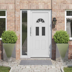 vidaXL Planter Steel 2 pcs Width 50 cm