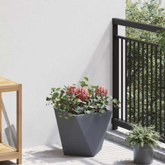 vidaXL Planter 2 pcs Anthracite 30 x 30 x 30 cm Steel 4