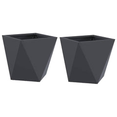vidaXL Planter 2 pcs Anthracite 30 x 30 x 30 cm Steel 2