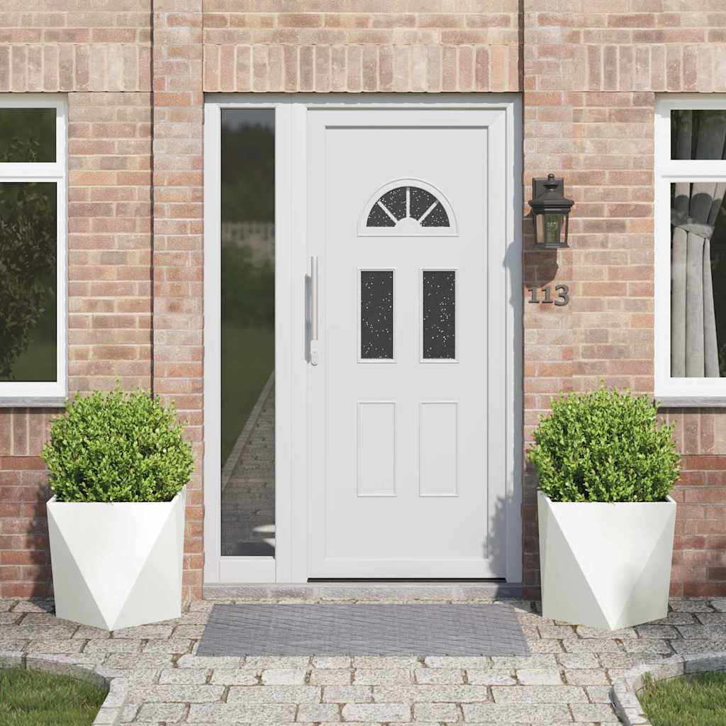 vidaXL Planter Steel 2 pcs Width 50 cm