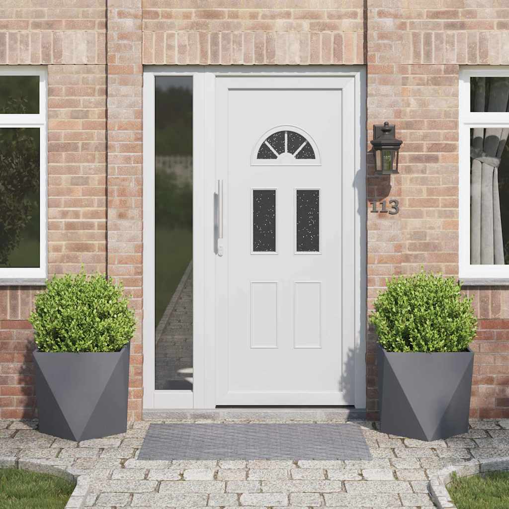 vidaXL Planter Steel 2 pcs Width 50 cm