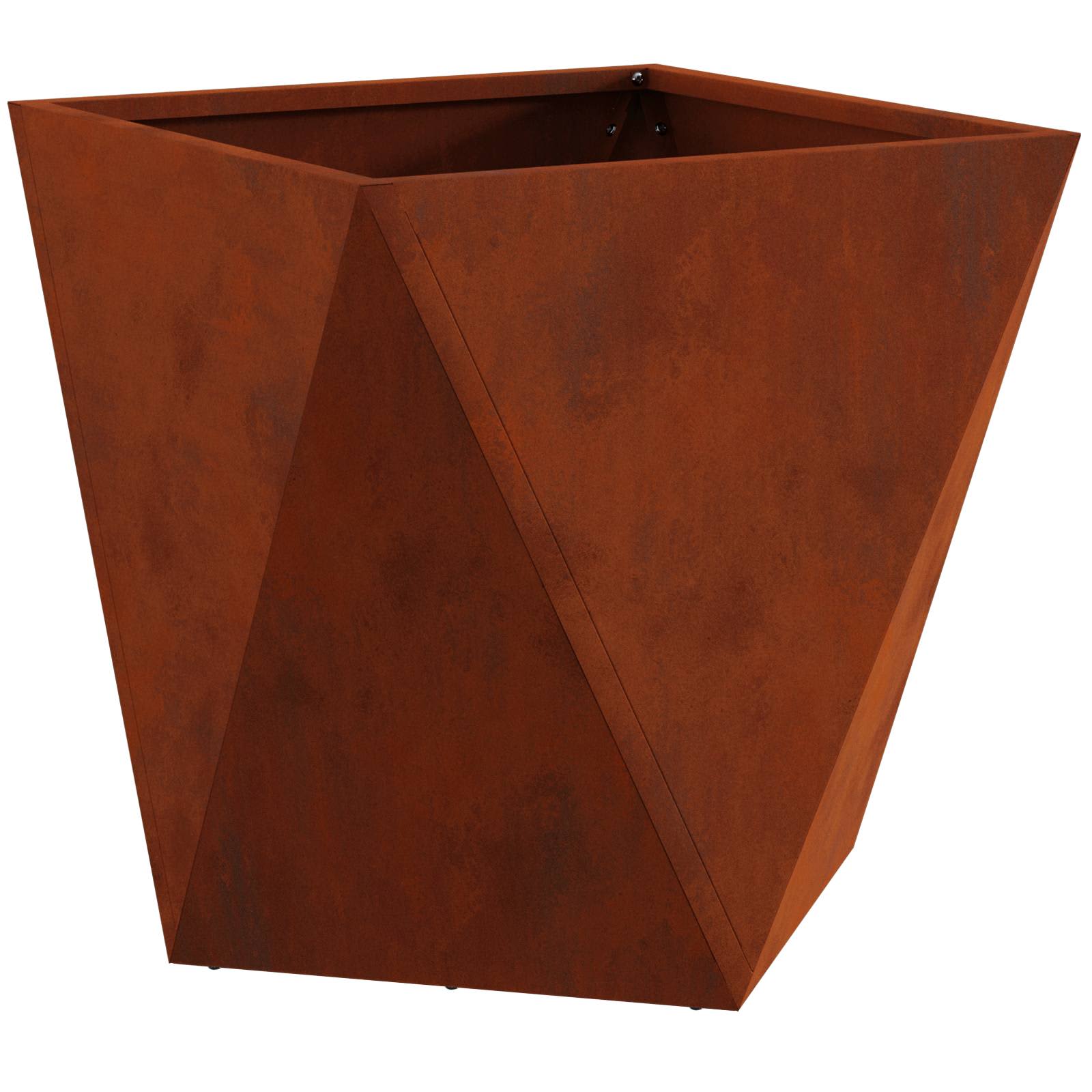 vidaXL Planter Rusty 50 x 50 x 50 cm Weathering Steel 2