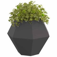 vidaXL Planter Black 100 x 100 x 80 cm Steel 3