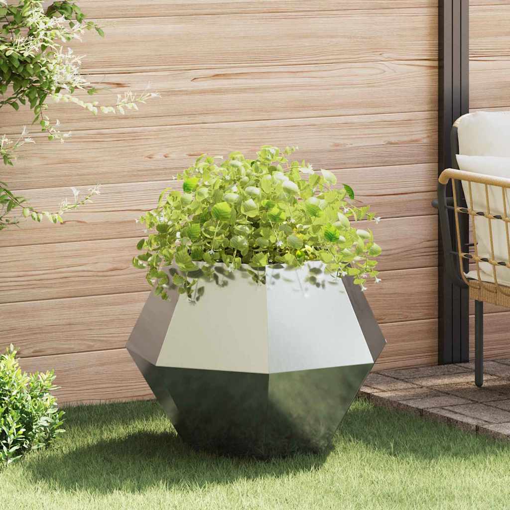 Planter 75 x 75 x 60 cm Steel Galvanised steel