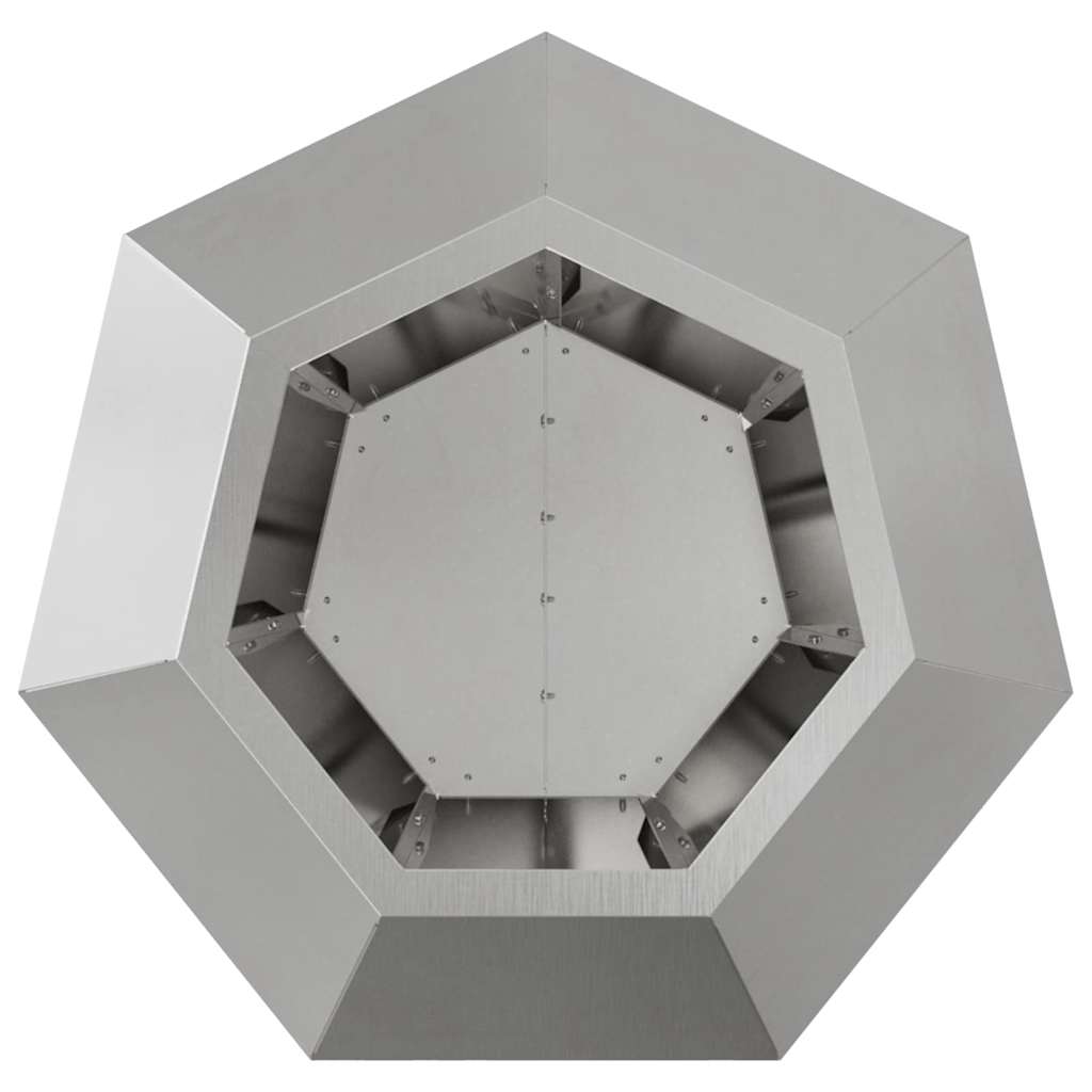 vidaXL Planter Silver 50 x 50 x 40 cm Stainless Steel 6