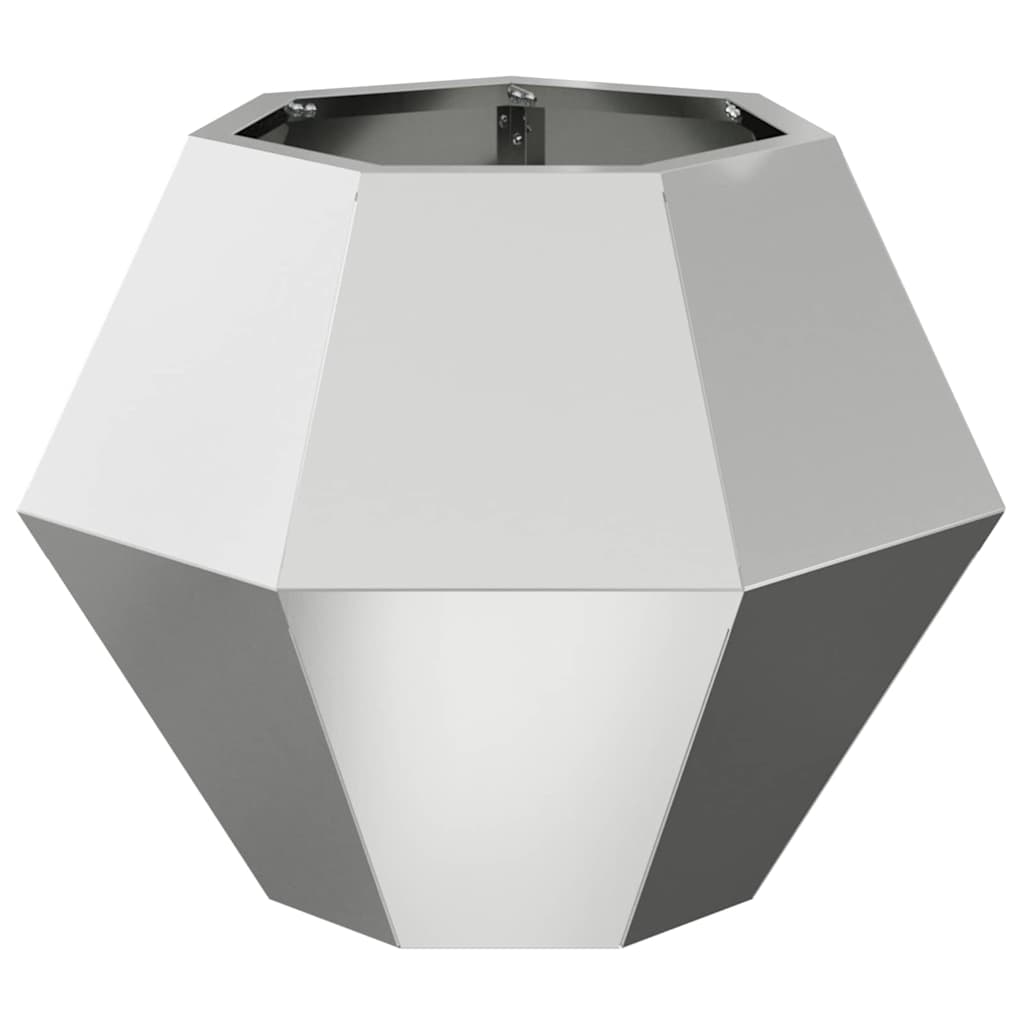 vidaXL Planter 2 pcs Silver 50 x 50 x 40 cm Galvanised Steel 6
